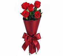 Букет 5 Красных роз Эдлесс Лав #REPLACE_PRED# Русской Гвоздевке