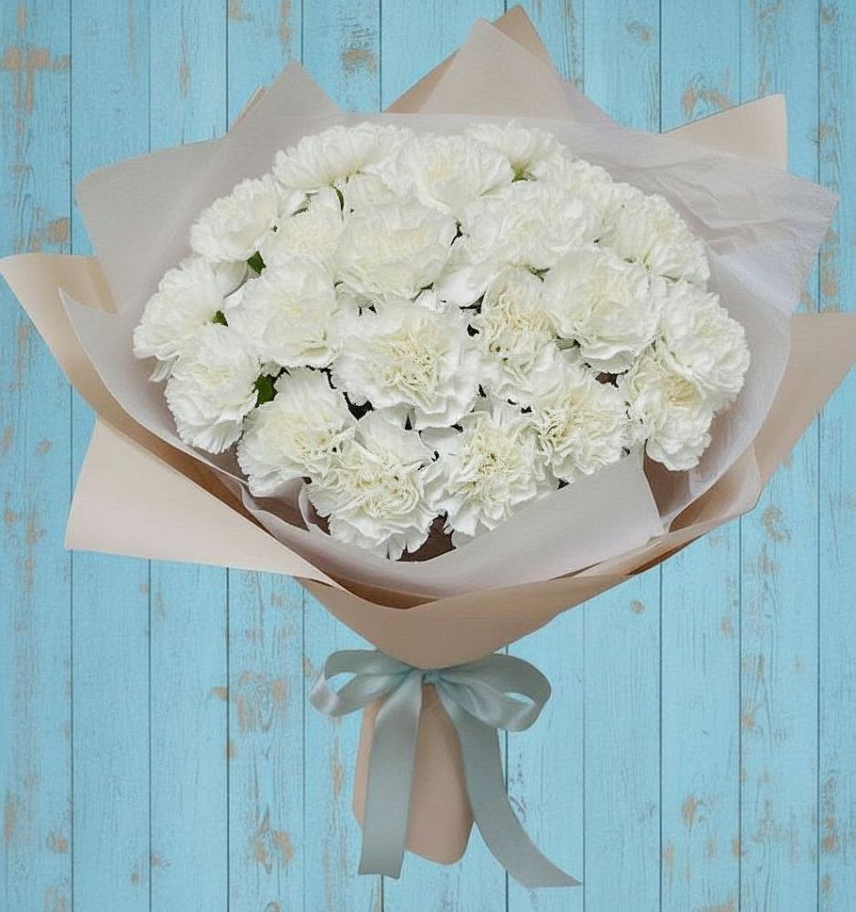 Букет цветов из: Гвоздики в Русской Гвоздевке