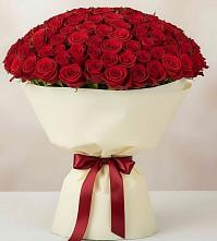 Букет 101 Красная роза Милано в Русской Гвоздевке