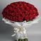 Букет 101 Красная роза Блэк Мэджик в Русской Гвоздевке