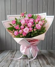 Букет Розовый кустик в Русской Гвоздевке