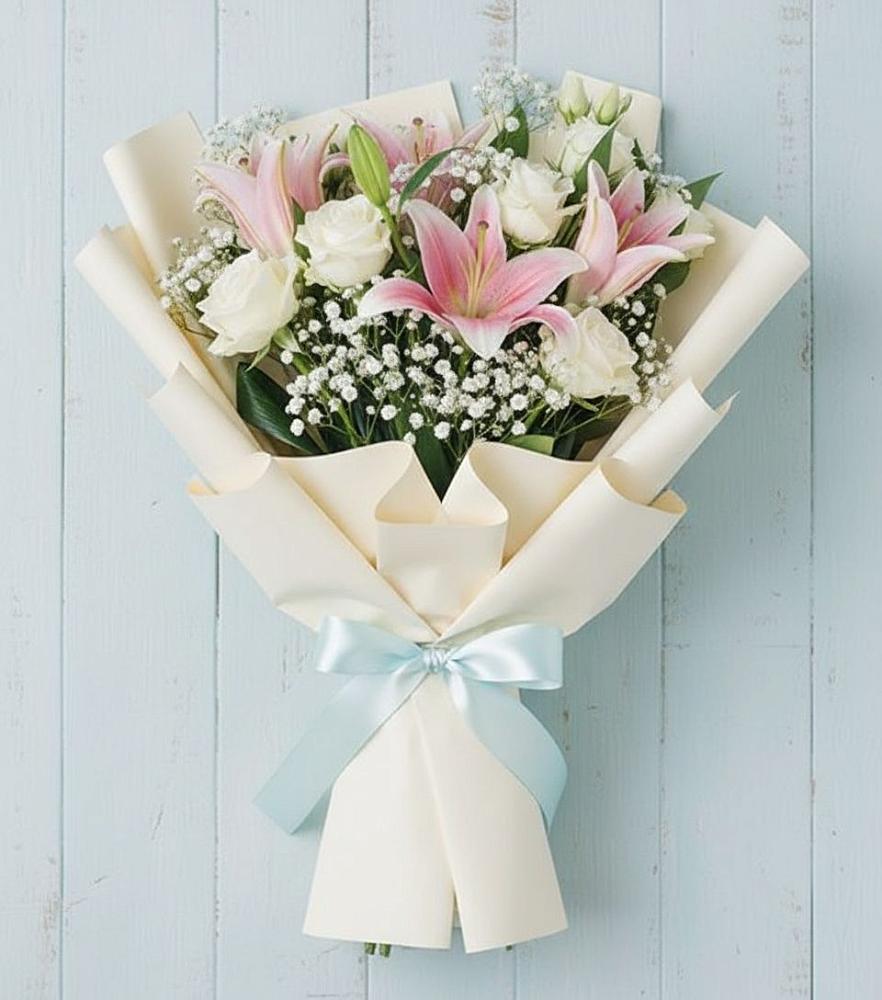 Букет цветов из: Лилии в Русской Гвоздевке