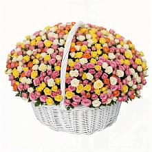 Премиум букет из: Розы #REPLACE_PRED# Русской Гвоздевке