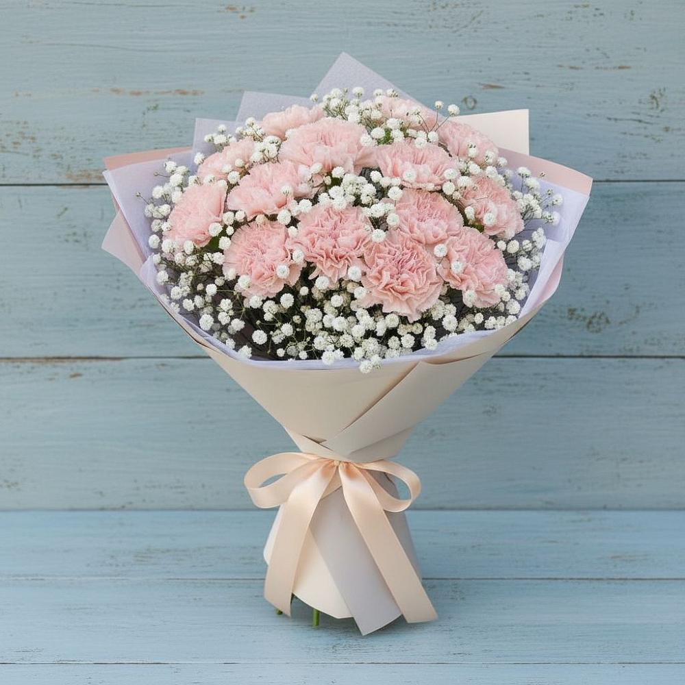 Букет цветов из: Гвоздики в Русской Гвоздевке