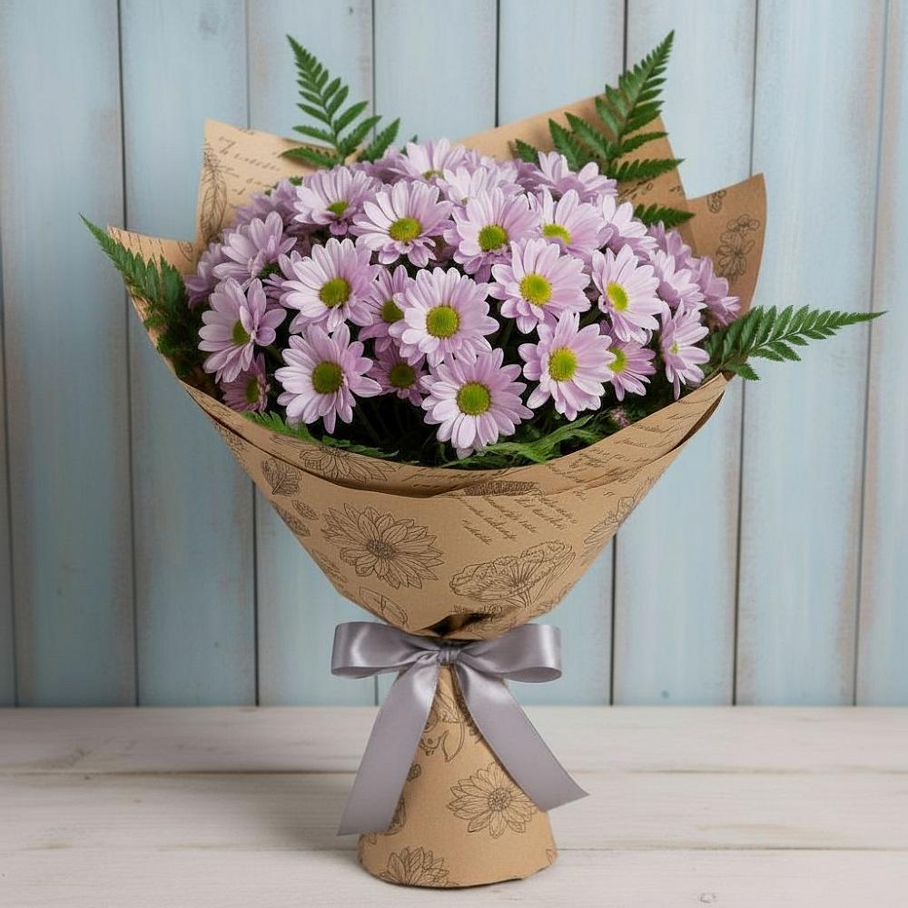 Букет цветов из: Хризантемы в Русской Гвоздевке