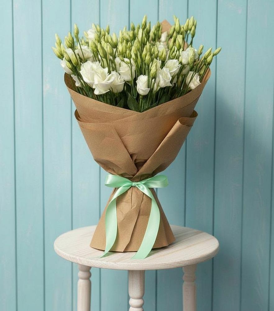 Букет цветов из: Лизиантусы в Русской Гвоздевке