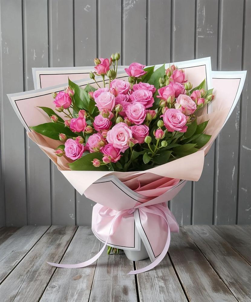 Букет Розовый кустик в Русской Гвоздевке