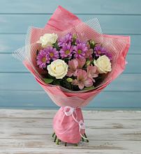 Букет цветов из:  Герберы в Русской Гвоздевке