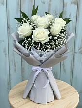 Букет цветов из:  Розы в Русской Гвоздевке
