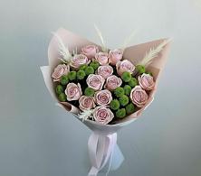 Букет цветов из:  Розы и Хризантемы в Русской Гвоздевке