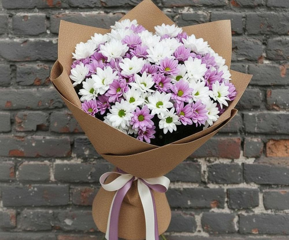 Букет цветов из: Хризантемы в Русской Гвоздевке
