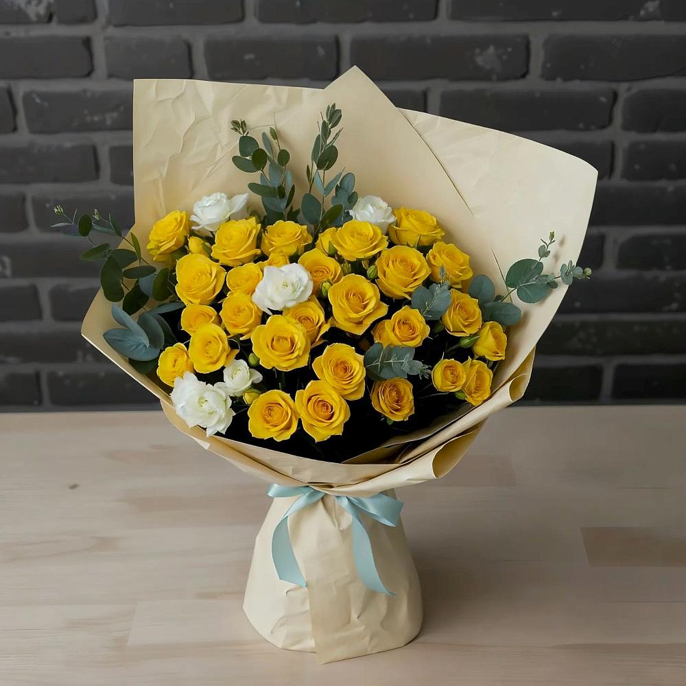 Букет цветов из: Розы в Русской Гвоздевке