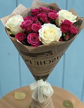 Букет цветов из:  Розы в Русской Гвоздевке